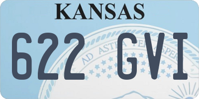 KS license plate 622GVI
