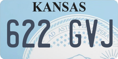 KS license plate 622GVJ