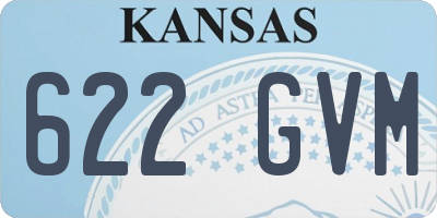 KS license plate 622GVM
