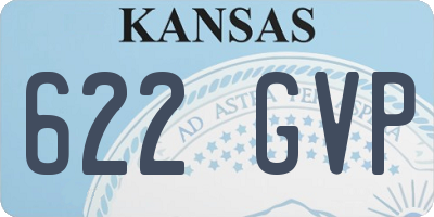KS license plate 622GVP