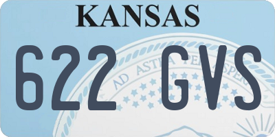 KS license plate 622GVS