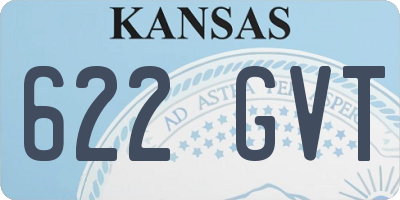 KS license plate 622GVT