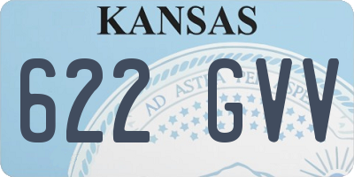 KS license plate 622GVV