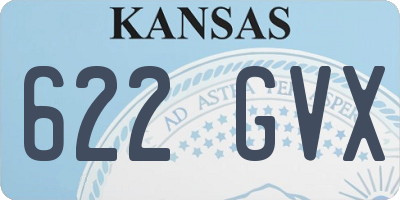 KS license plate 622GVX