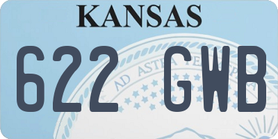 KS license plate 622GWB