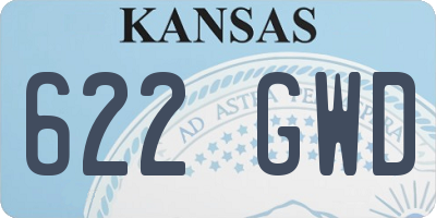 KS license plate 622GWD