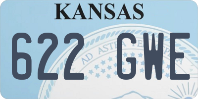 KS license plate 622GWE