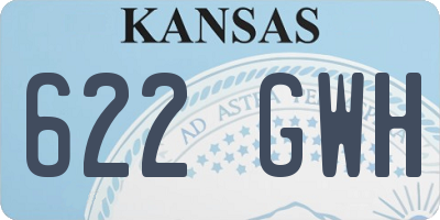 KS license plate 622GWH