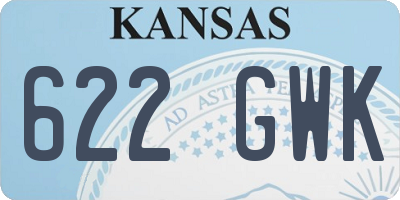 KS license plate 622GWK