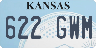 KS license plate 622GWM