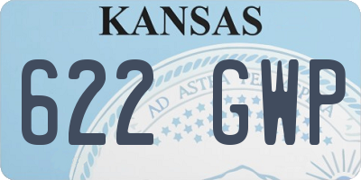 KS license plate 622GWP