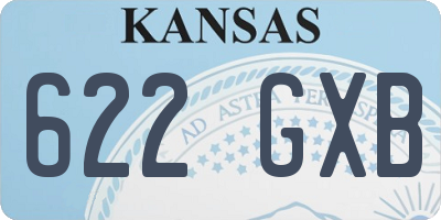 KS license plate 622GXB