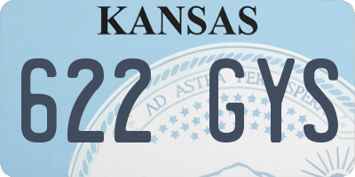 KS license plate 622GYS