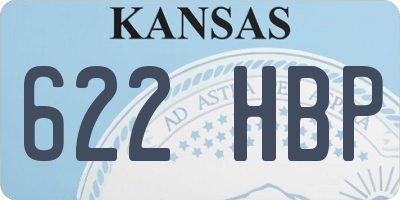 KS license plate 622HBP