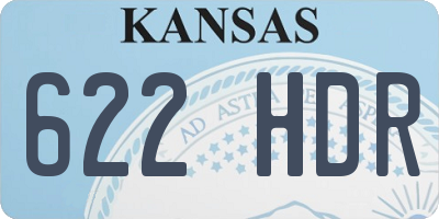 KS license plate 622HDR