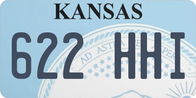 KS license plate 622HHI