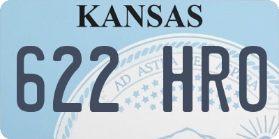 KS license plate 622HRO