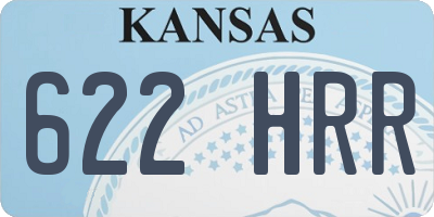 KS license plate 622HRR