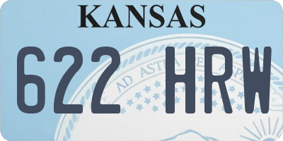 KS license plate 622HRW