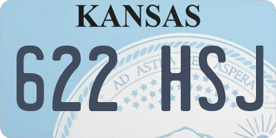 KS license plate 622HSJ