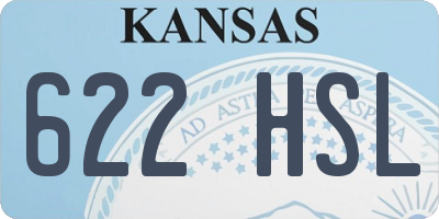 KS license plate 622HSL