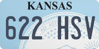 KS license plate 622HSV