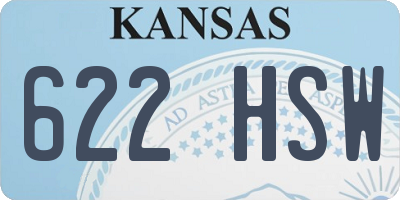 KS license plate 622HSW