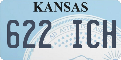 KS license plate 622ICH