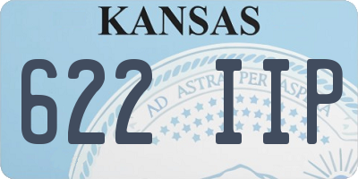 KS license plate 622IIP