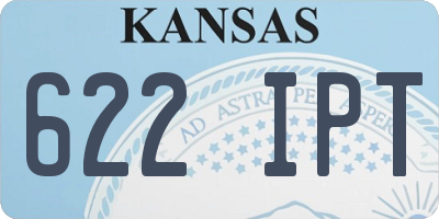 KS license plate 622IPT