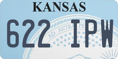 KS license plate 622IPW