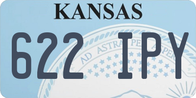 KS license plate 622IPY