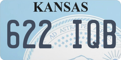 KS license plate 622IQB