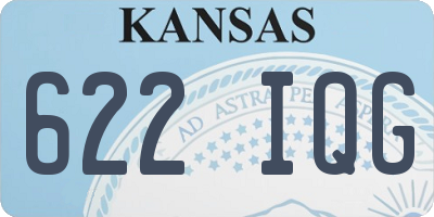 KS license plate 622IQG