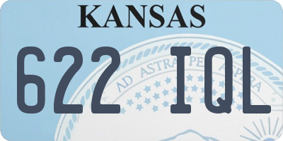 KS license plate 622IQL