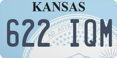 KS license plate 622IQM
