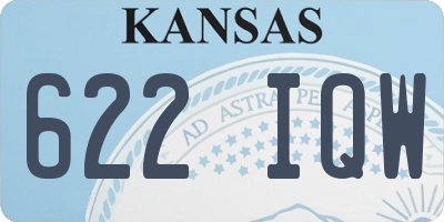 KS license plate 622IQW