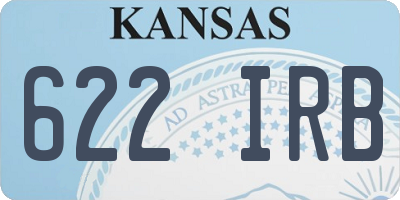 KS license plate 622IRB