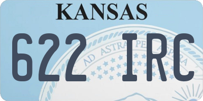 KS license plate 622IRC