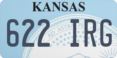 KS license plate 622IRG