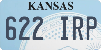 KS license plate 622IRP