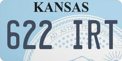 KS license plate 622IRT
