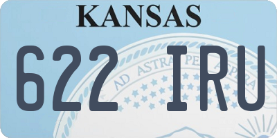 KS license plate 622IRU
