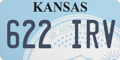 KS license plate 622IRV
