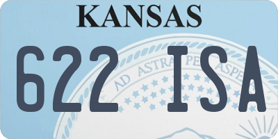 KS license plate 622ISA