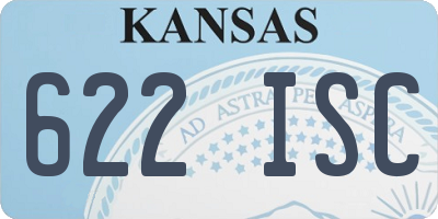 KS license plate 622ISC