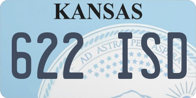 KS license plate 622ISD
