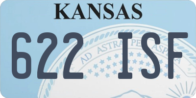 KS license plate 622ISF