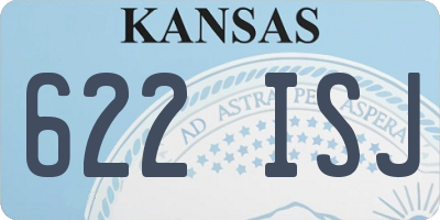 KS license plate 622ISJ