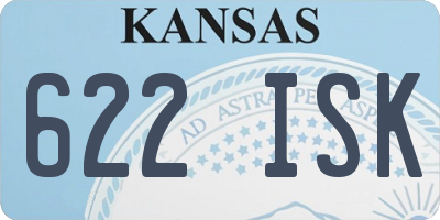 KS license plate 622ISK